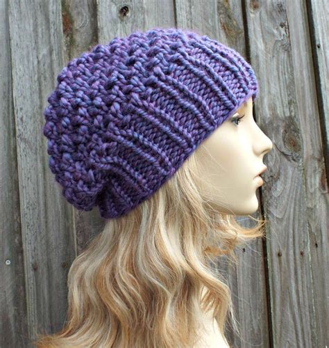 Instant Download Chunky Beanie Knitting Pattern Knit Hat Etsy