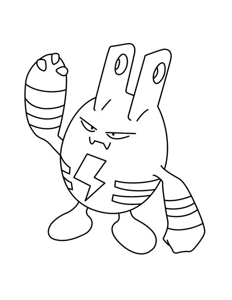Pokemon advanced coloring pages | Color Pokemon coloring & B&W line art
