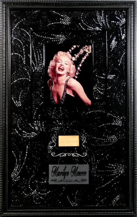 Marilyn Monroe Framed Original Autograph