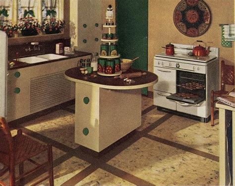 21 Early 1940s Interior Designs By Hazel Del Brown Of Armstrong Floors
