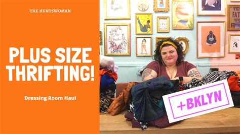 Plus Size Thrifting And Vintage Clothes Shopping Dressing Room Haul At