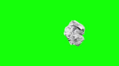 Crumpled Paper On Green Screen Background — Stock Video © Realinemedia