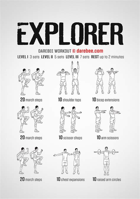 Explorer Workout Darebee Hiit Workout At Home Workout