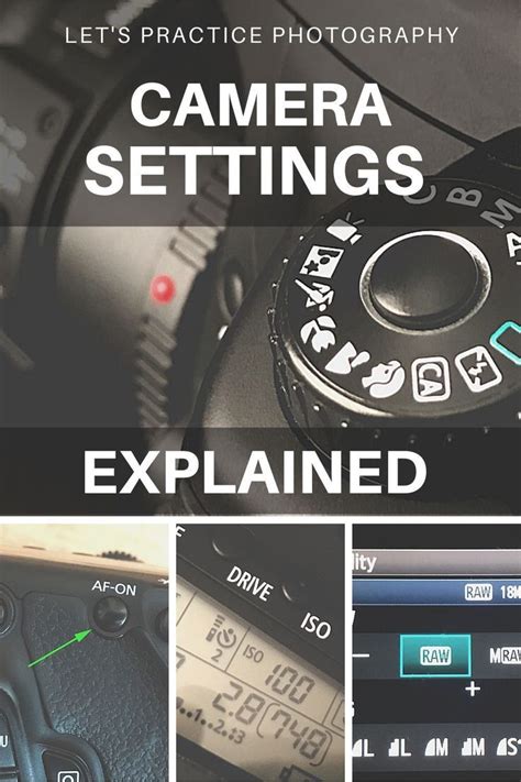Camera Settings Explained Beginner Photography Camera Professional