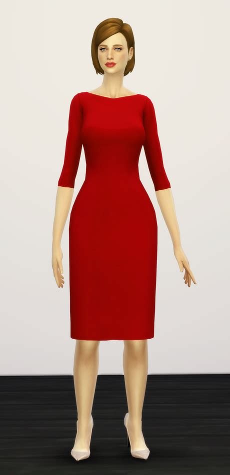 My Sims 4 Blog Clothing Af Dresses Long Basic Pencil Dress