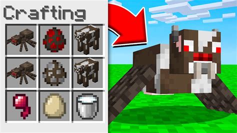 Crafting Merged Mobs In Minecraft Youtube