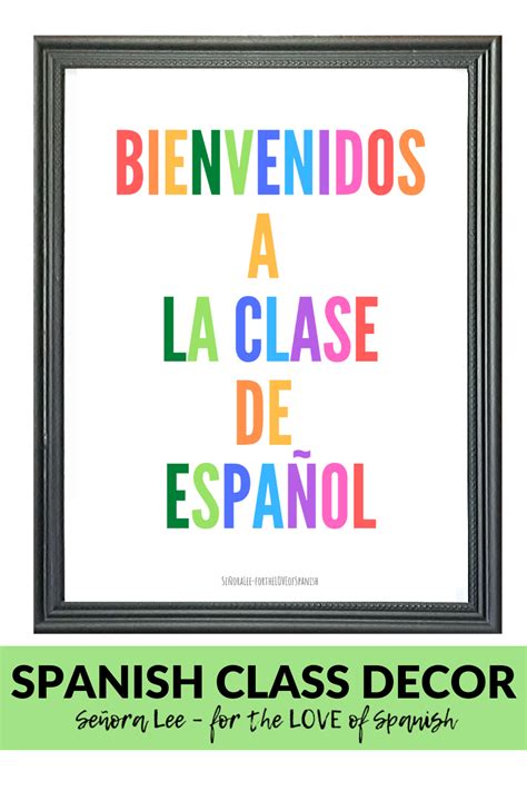 spanish classroom decor welcome to spanish poster bienvenidos spanish classroom decor
