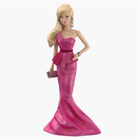 Barbie Doll 01 3d Model Ad Dollbarbiemodel Barbie Model Barbie Dolls Mermaid Formal Dress