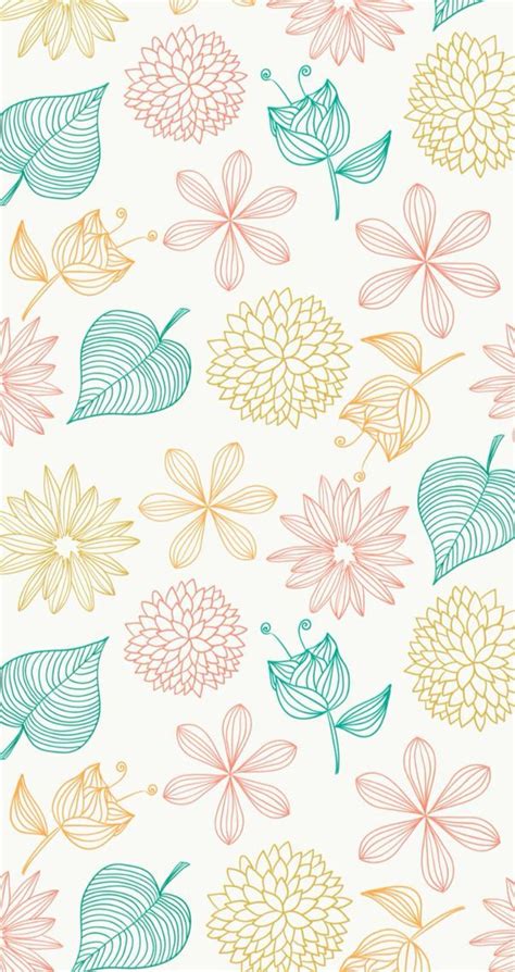 Floral Simple Wallpapers Cute Patterns Wallpaper Floral Wallpaper