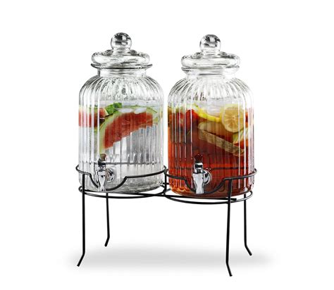 Buy Style Setter Canyon Beverage Dispenser Set Of 2 Cold Drink Dispenser W 1 3 Gallon Capacity