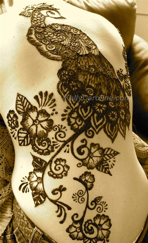 Peacock Henna Tattoo Kelly Caroline