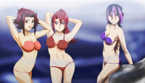 Yugioh Droite Akari Tsukumo Aki Izayoi Swimsuit By Mr123goku123 On