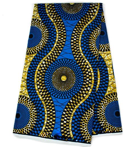 African Fabric Per Yard Blue Ankara Fabric Wp1316b Tess World