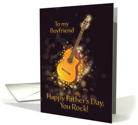 Because father's day is the third sunday in june, the weather is normally great for some sort of outdoor activity. To my Boyfriend, You rock, Happy Father's Day, Gold-Effect ...