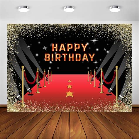 Buy Avezano Red Carpet Birthday Backdrop For Movie Night Theme Party
