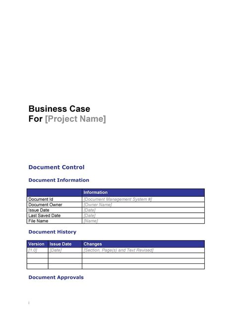 30 Simple Business Case Templates And Examples Templatelab