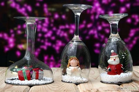 How To Make Wine Glass Snow Globes 10 Steps With Pictures Christmas