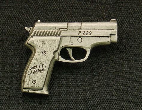 Empire Pewter Sig Sauer P229 Pistol Handgun Pewter Gun Pin Etsy