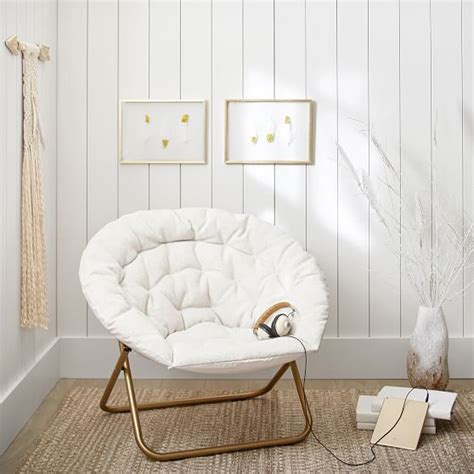 Mavery ivory wood dining chair with cross back and woven seat (set of 2) i really like these chairs. Tweed Ivory Hang-A-Round | Round chair, Home decor bedroom ...