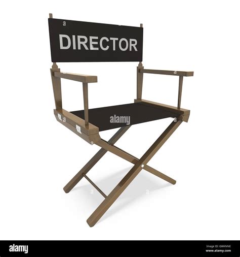Director Chair Shows Film Producer Or Moviemaker Stock Photo Alamy