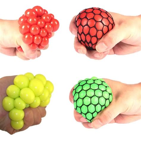 Hot Sale Squishy Mesh Ball Squeeze Ball Novelty In Sensory Fruity Kid Play Edc Stress Relief