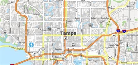 Road Map Of Tampa