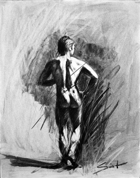 Male Figure Drawing Nude Art Erotic Art Life Drawing Gift Etsy