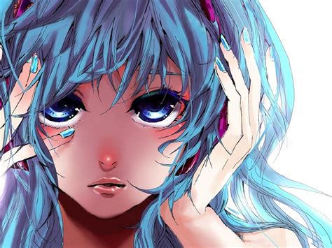 Anime Girls Headphones Hatsune Miku Wallpapers Hd Desktop And