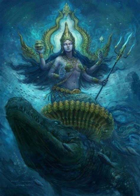 Goddess Of Water Varuna God Art Goddess Art Vedic Art