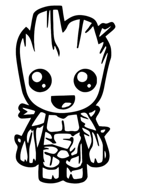 Baby Groot Smile SVG For Craft Machines Cricut Cameo Etsy Groot