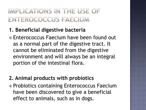 Enterococcus Faecium Probiotic