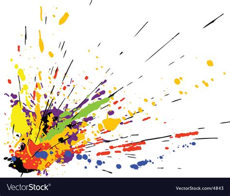 Paint Splatter Royalty Free Vector Image Vectorstock