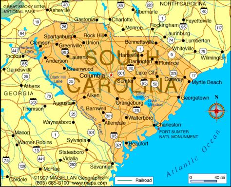 Map Of South Carolina