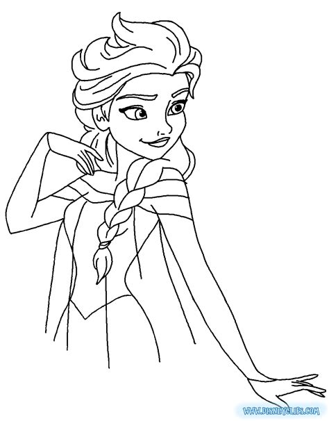 Elsa Coloring Page Boyama Sayfaları