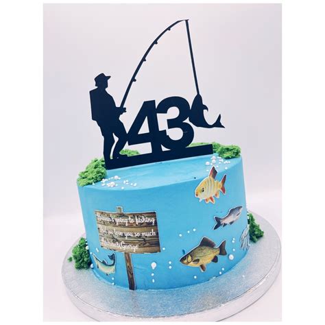 7pcs Personalised Fishing Men Cake Topper Decoration EBay