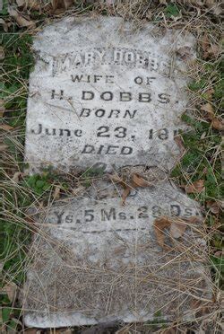 Mary Dobbs 1815 Unknown Find A Grave Memorial