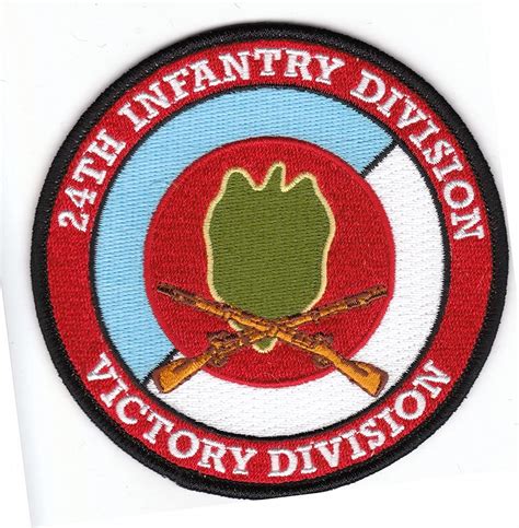 24th Infantry Division With Rifles Patch Arts Crafts