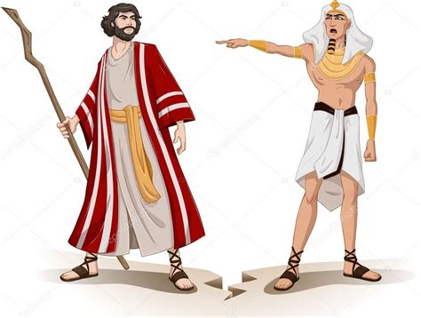 Pharaoh Sends Moses Away For Passover Stock Vector Image By ©lironpeer