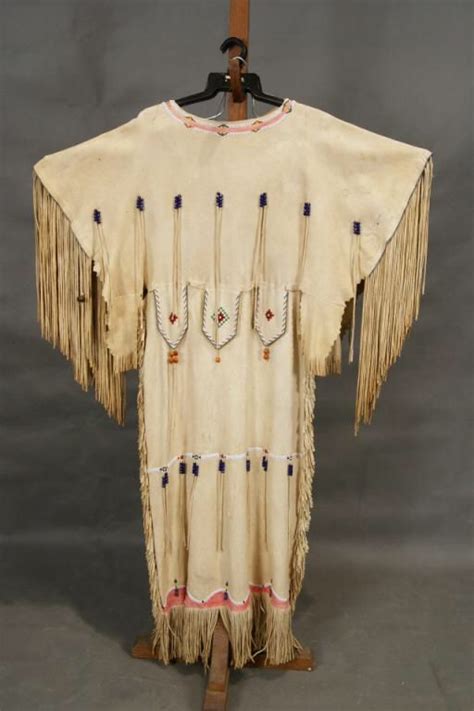 Buckskin Dress Mescalero Traditional Dance Native American Women Plain Dress Buckskins