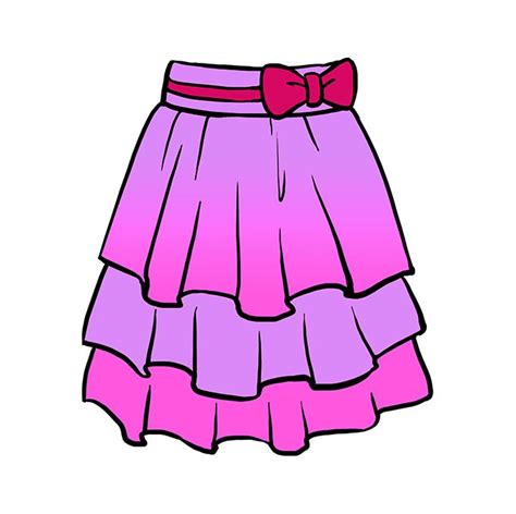 How To Draw A Skirt Really Easy Drawing Tutorial Skirts Fancy