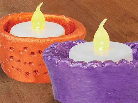 Tealight Holders Made From Oz Clay Which Air Dry Tea Light Holder
