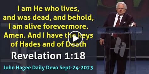 John Hagee September 24 2021 Daily Devotional Revelation 118