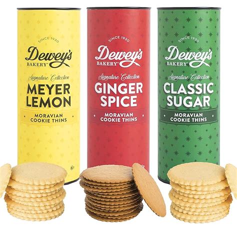 Amazon Com Moravian Cookie Gift Tube Collection By Dewey S Bakery