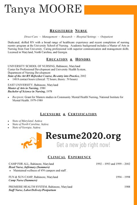 Resume Format 2020 Download Cv Sample With Examples