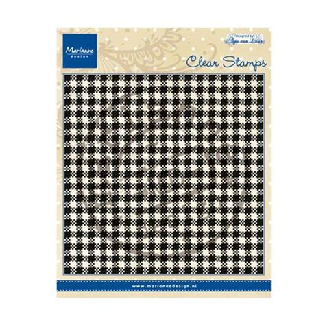 Marianne Design Clear Background Stamp Anjas Plaid Cs0938 Buddly