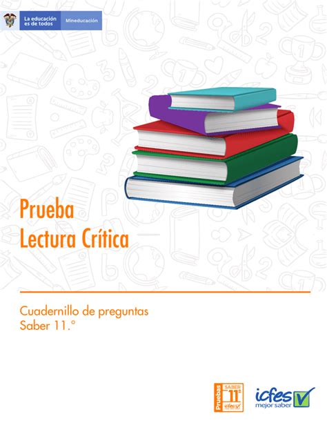 Cuadernillo De Preguntas Saber 11 Lectura Critica Prueba De Lectura