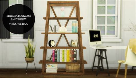 Meridea Bookcase Conversion Sims 4 Sims 4 Cc Furniture Sims 4 Blog