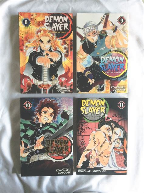 Pre Loved Manga Demon Slayer Vols 8 11 Hobbies And Toys Books