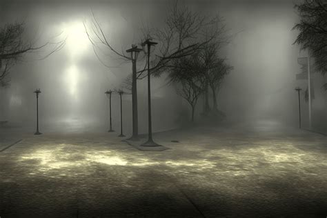 Haunted Silent Hill Otherworld Background · Creative Fabrica