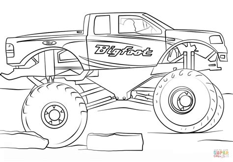 Free Printable Monster Truck Coloring Pages Free Download Gambr Co